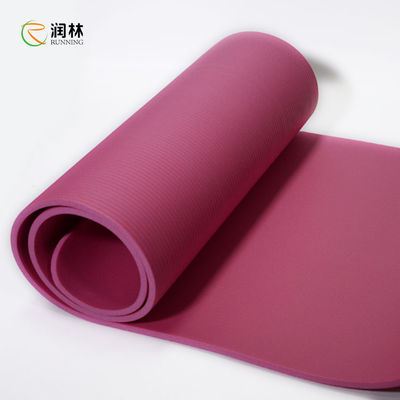 Soft NBR Non Slip Exercise Mats Light Weight 20 Colors For Option