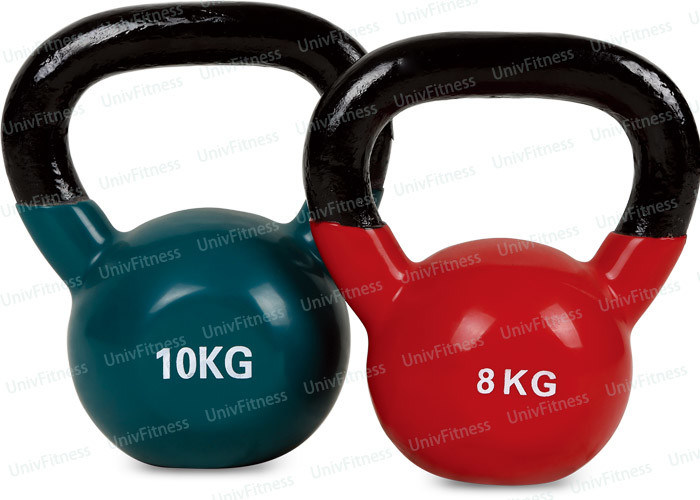 Metal Dumbbells And Barbells / 8kg 16kg 24kg Vinyl Coated Cast Iron