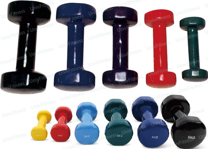 Cast Iron 5 Pound Dumbbells And Barbells Vinyl Coated Fixed Lightweight