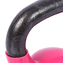 Pink Body Solid Cast Iron Strength Training Kettlebell For Home Gym Workout 6