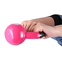 Pink Body Solid Cast Iron Strength Training Kettlebell For Home Gym Workout 11