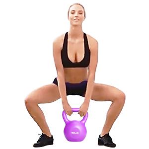 Purple Full Body Building Strength Training Kettlebell 10 Lbs 15 Lbs 20 Lbs 4