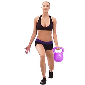 Purple Full Body Building Strength Training Kettlebell 10 Lbs 15 Lbs 20 Lbs 6