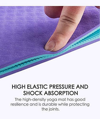 Tear Resistance TPE Yoga Mat Double Sided Different Texture