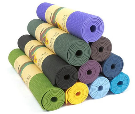 Professional Sgs Certified TPE Material Yoga Mat 6mm For Pilates And Floor Exercises