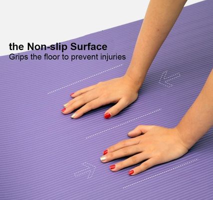 10mm Exercise Mat With Carry Strap single layer 1 color