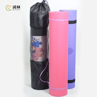 Non Toxic TPE Yoga Mat , recyclable non slip training mat