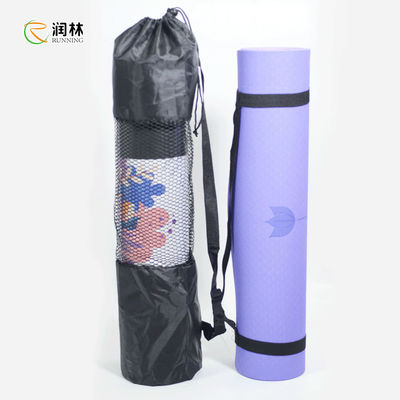 Floor Exercises 8mm Xl Yoga Mat TPE Material With Strap