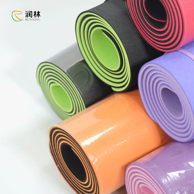 Runlin TPE Eco Friendly Yoga Mat , high density TPE Fitness Mat