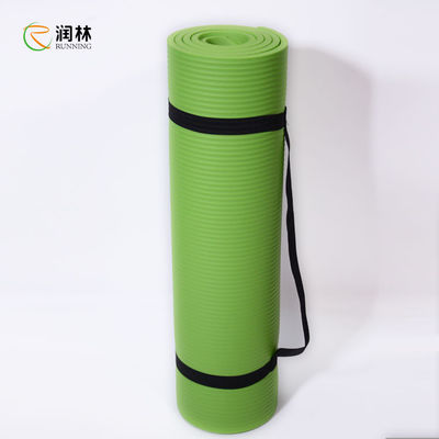OEM Fitness Yoga Mat , Carrying Strap High Density Exercise Mat