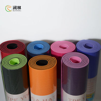 Runlin Thick Double Sided Yoga Mat with Printed  / Engraved Logo