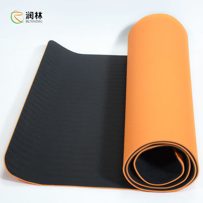 Women Men 183*61cm TPE Exercise Mat , Thick Large Yoga Mat With Carrying Strap