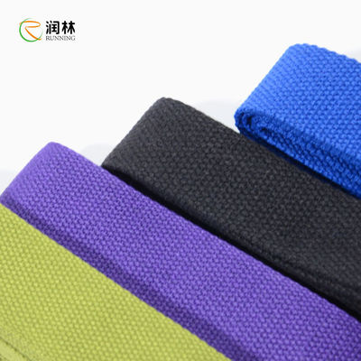 Loop D-Ring Polyester Cotton Yoga Strap Stretches Adjustable Durable