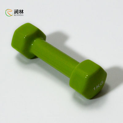 commercial Hex Shape Gym Dumbbell Set Multifunctional Iron PVC material
