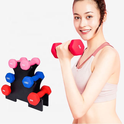 1-5 Kg Adjustable Women Gym Vinly Dumbbell Set For Fitness