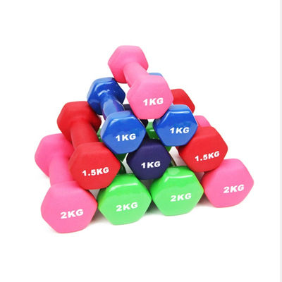 1-5 Kg Adjustable Women Gym Vinly Dumbbell Set For Fitness