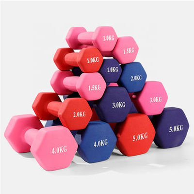 1-5 Kg Adjustable Women Gym Vinly Dumbbell Set For Fitness