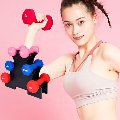 1-5 Kg Adjustable Women Gym Vinly Dumbbell Set For Fitness