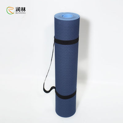 Running Eco Friendly Material TPE Non Slip Yoga Mats 4mm 6mm 8mm Thickness