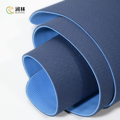 Running Eco Friendly Material TPE Non Slip Yoga Mats 4mm 6mm 8mm Thickness