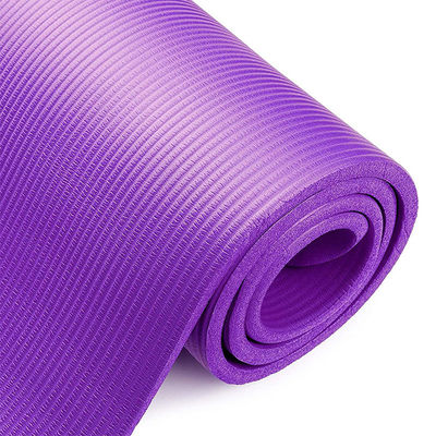 High Elastic NBR Thick Anti Slip Yoga Mat Light Weight 10mm Large For Women