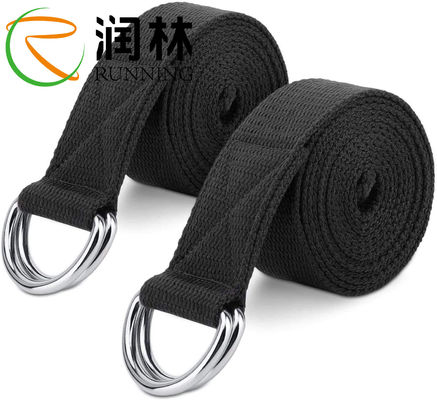 Polyester Cotton D Ring Yoga Strap Stretches For Flexibility And Physical Therapy