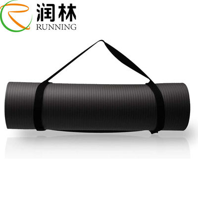 Gym Accessories Oem Fitness Nbr Yoga Mat Classical Black Anti Scratch Durable