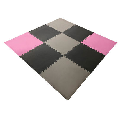 Solid Color EVA Material Interlocking Floor Mats Gym Tatami For Body Training