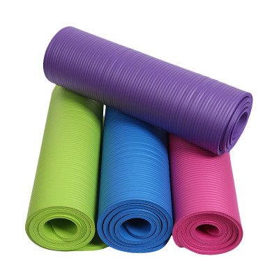 High Density Gym Exercise Nbr Yoga Mat Washable Eco Friendly 10mm