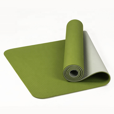 Outdoor Travel Tpe Yoga Mat With Custom Printing / Color / Thickness / Logo