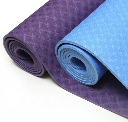 Outdoor Travel Tpe Yoga Mat With Custom Printing / Color / Thickness / Logo