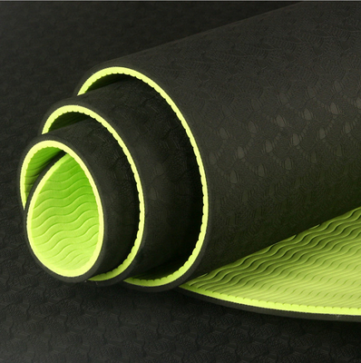 Outdoor Travel Tpe Yoga Mat With Custom Printing / Color / Thickness / Logo