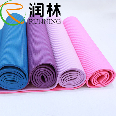 Pilates Floor Workout Eco PVC Yoga Mat Non Slip With Carrying Strap