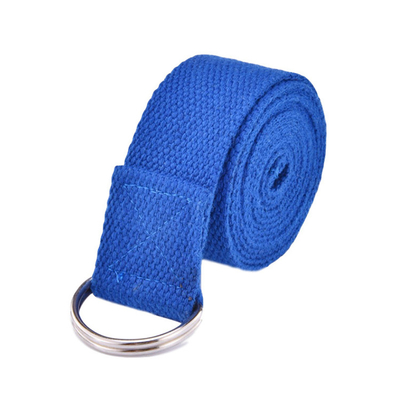 D Ring Cotton Belt Loops Fitness Stretch Bands Custom Yoga Strap Adjustable