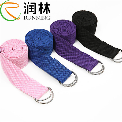 Polyester Cotton Yoga Strap Belt Stretching Non Toxic