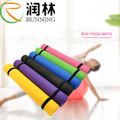 Fitness Exercise EVA Yoga Mat Eco Friendly 4mm Natural Rubber Yoga Mat