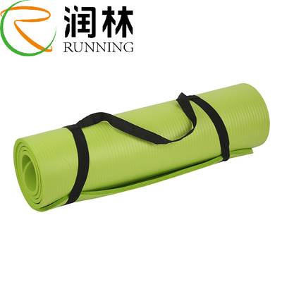 Gym Fitness Exercise NBR Yoga Mat Single Layer Customized 15mm