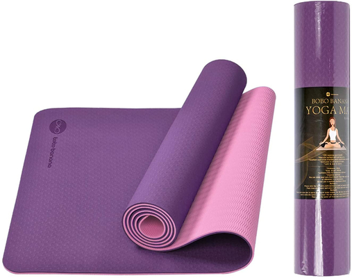 Exercises TPE Yoga Mat Non Slip Eco Friendly With Carrying Strap