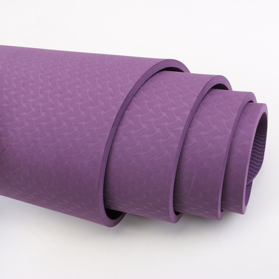 High Density Exercise Gym TPE Yoga Mat Anti Slip ECO Friendly 3-10mm