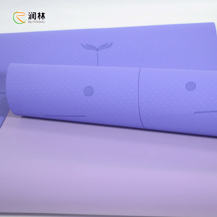 Floor Exercises 8mm Xl Yoga Mat TPE Material With Strap