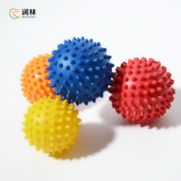 Runlin PVC Material Yoga Massage Ball , 9cm Spiked Yoga Ball
