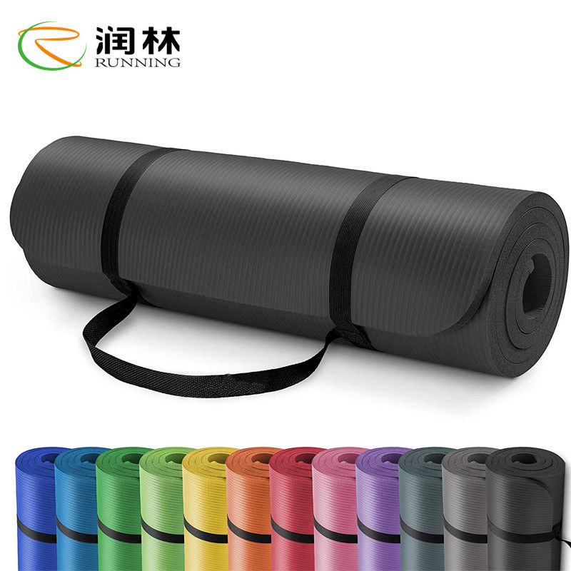 10mm Multi Colors Non Slip Nbr Foam Yoga Mat For Floor Exercises