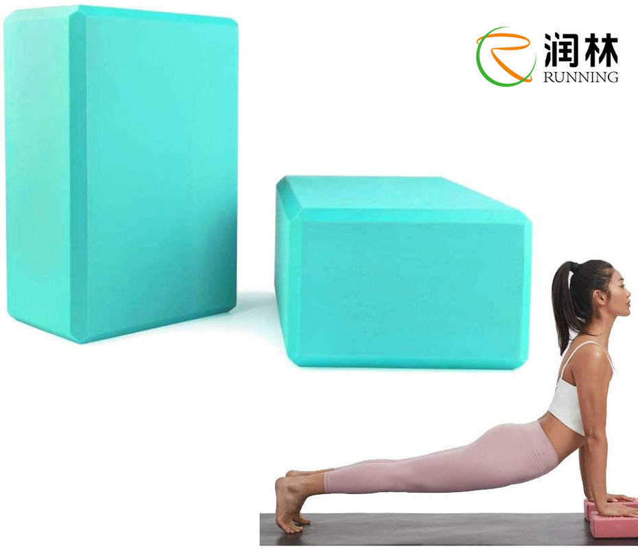 2 Pack Soft EVA Foam Yoga Bricks Anti Slip Provides Stability And Balance
