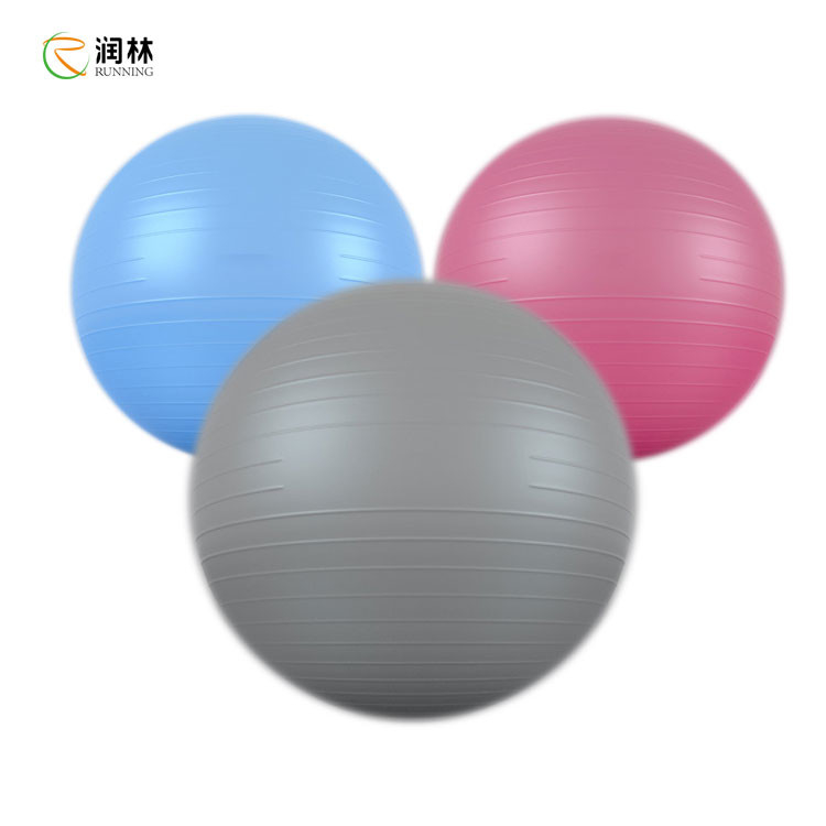 PVC Material Yoga Balance Ball Anti Burst Non Slip 55cm 65cm For Home Gym Office