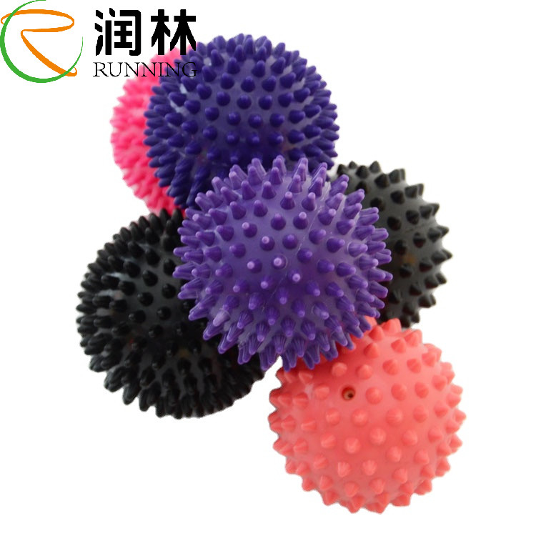 PVC Rolling Yoga Spiky Massage Ball For Hand Foot Soles Sensory Training